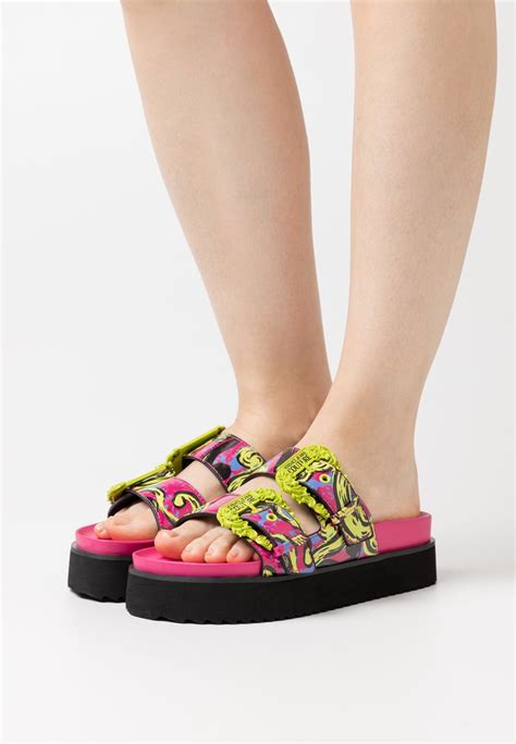 versace jeans couture sandals pink|versace jeans couture shoes women's.